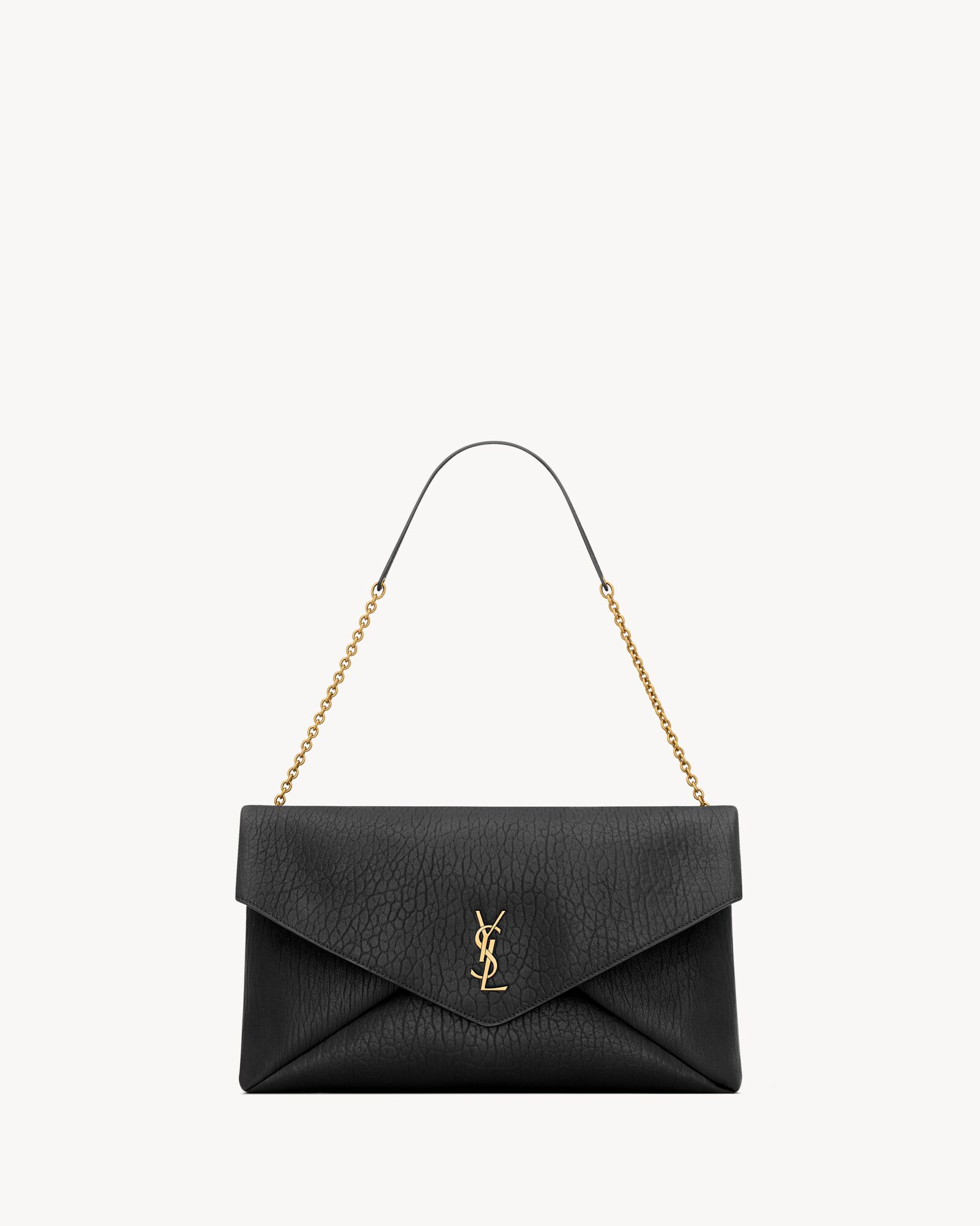 YSL CASSANDRE XXL envelope pouch on chain in lambskin - Image 1